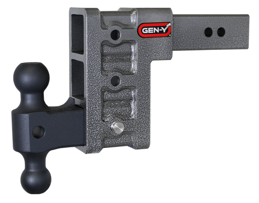 MEGA-DUTY 2.5" Shank 6" Drop 3K TW 21K Hitch & GH-061 Dual-Ball GH-613 - B2B Diesel and Gas Service