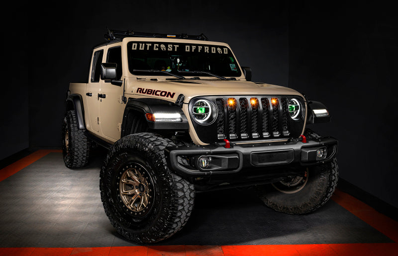 Oracle Pre-Runner Style LED Grille Kit for Jeep Gladiator JT - Amber - B2B Diesel & Gas Service