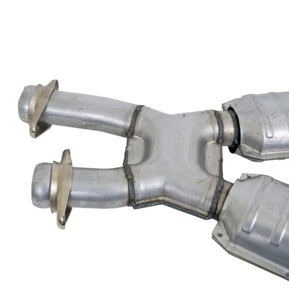 BBK 86-93 Mustang 5.0 High Flow X Pipe With Catalytic Converters - 2-1/2 - B2B Diesel & Gas Service
