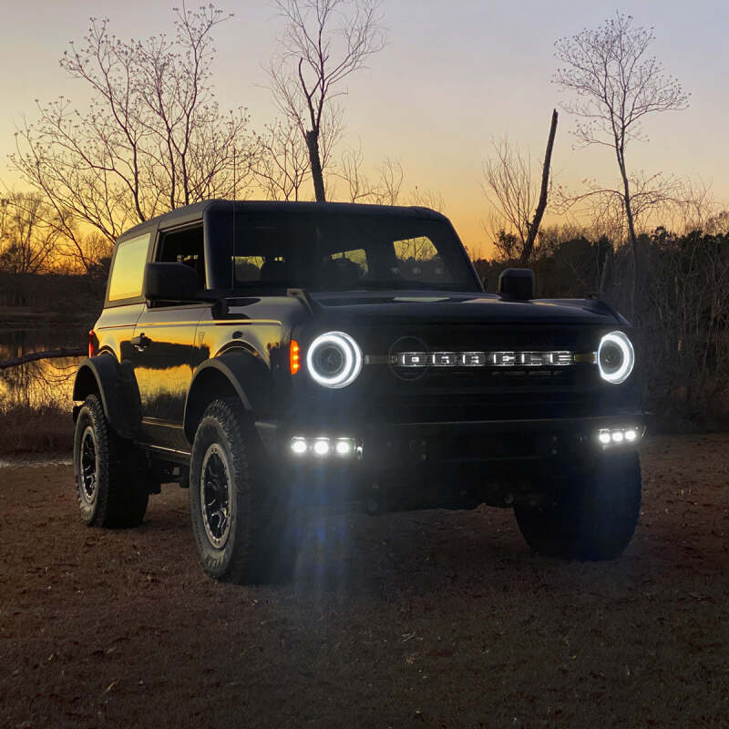 ORACLE Lighting 21-22 Ford Bronco Triple LED Fog Light Kit for Steel Bumper - White - B2B Diesel & Gas Service