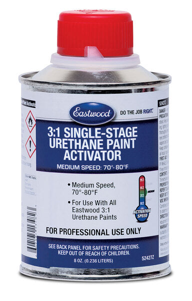 Eastwood 3 1 Single Stage Urethane Activator Medium 70-80 Degrees F - 8oz 