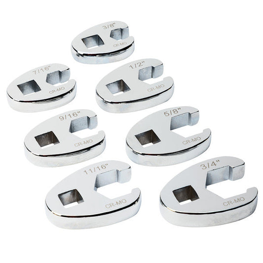 Eastwood 7pc 3/8 Inch SAE Crowsfoot Socket Set 