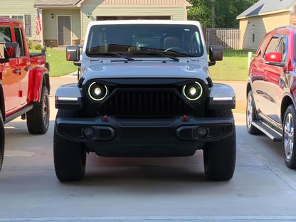 Oracle Jeep Wrangler JL Oculus Bi-LED Projector Headlights- Graphite Metallic - 5500K - B2B Diesel & Gas Service