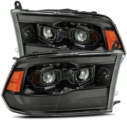 AlphaRex 09-18 Dodge Ram 1500 PRO-Series Projector Headlights Plank Style Alpha Blk w/Seq Signal/DRL - B2B Diesel & Gas Service