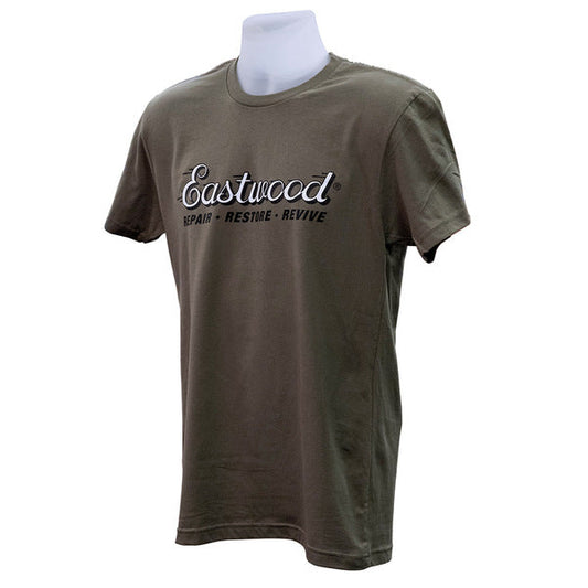 Eastwood Repair Restore Revive Military Green T-Shirt Small 