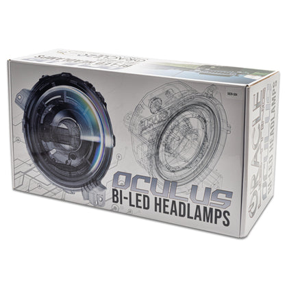 Oracle Jeep Wrangler JL Oculus Bi-LED Projector Headlights- Graphite Metallic - 5500K - B2B Diesel & Gas Service
