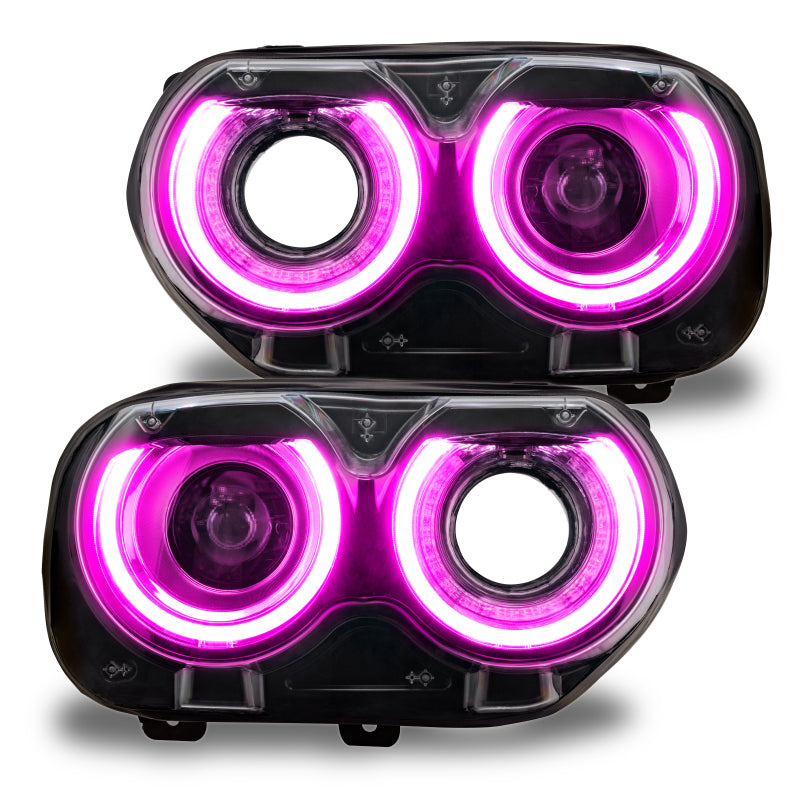 Oracle 15-21 Dodge Challenger RGB+W Headlight DRL Upgrade Kit - ColorSHIFT+W - B2B Diesel & Gas Service