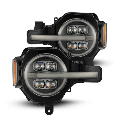 AlphaRex 21-23 Ford Bronco NOVA LED Projector Headlights Black - B2B Diesel & Gas Service