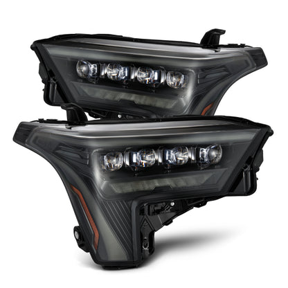 AlphaRex 22-23 Toyota Tundra NOVA-Series Headlights Alpha-Black w/Amber DRL - Req 810029 OR 810030 - B2B Diesel & Gas Service