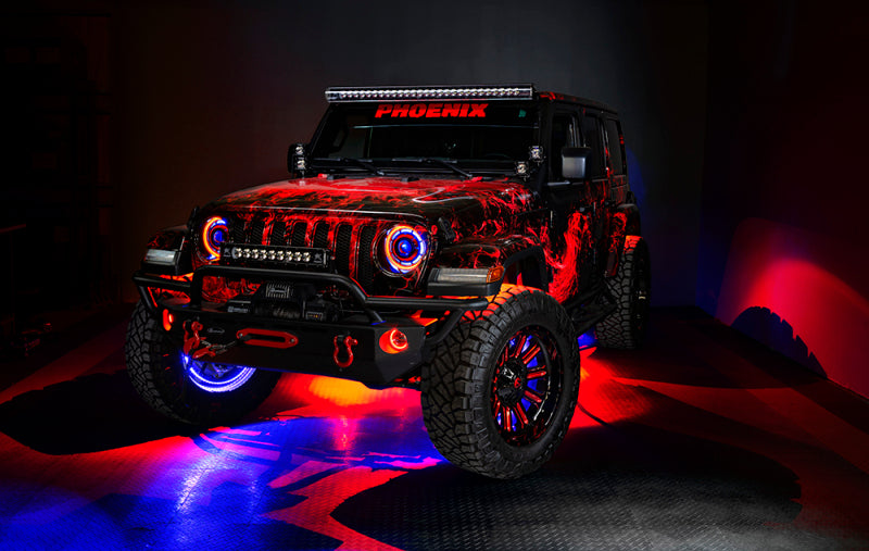 Oracle Jeep Wrangler JK/JL/JT High Performance W LED Fog Lights - w/o Controller - B2B Diesel & Gas Service