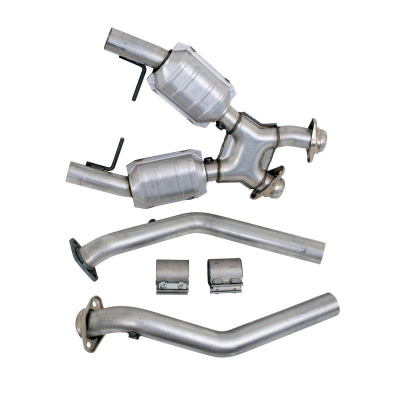 BBK 96-98 Mustang 4.6 GT High Flow X Pipe With Catalytic Converters - 2-1/2 - B2B Diesel & Gas Service