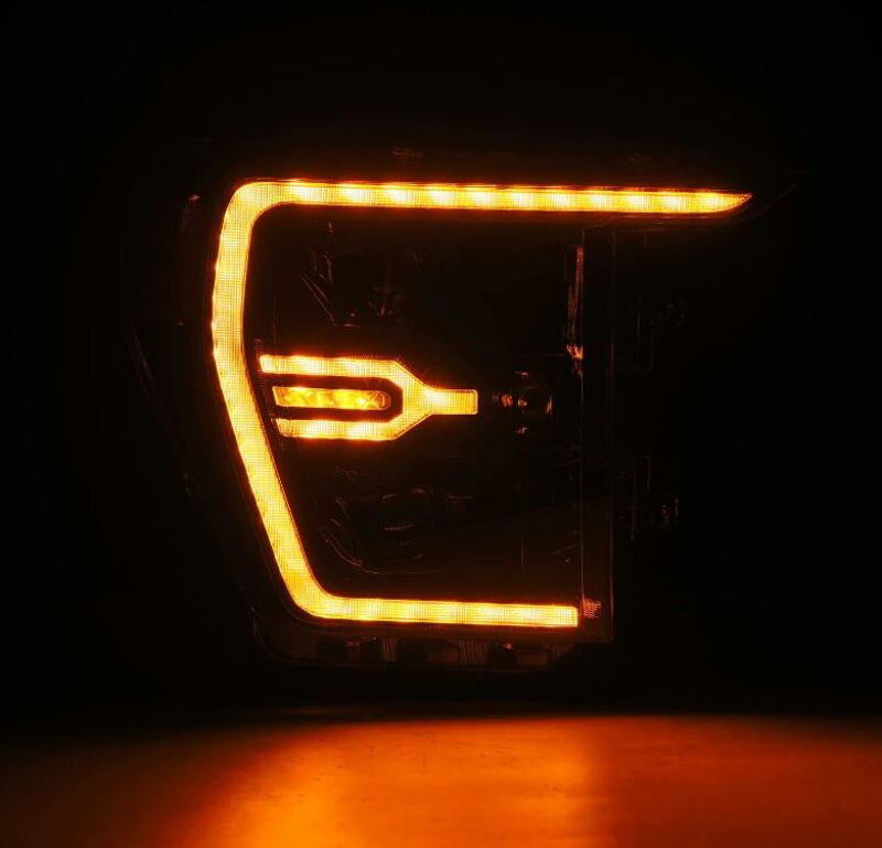 AlphaRex 21-22 Ford F150 Luxx-Series Projector Headlights Alpha-Black w/Activ Light/Seq Signal - B2B Diesel & Gas Service