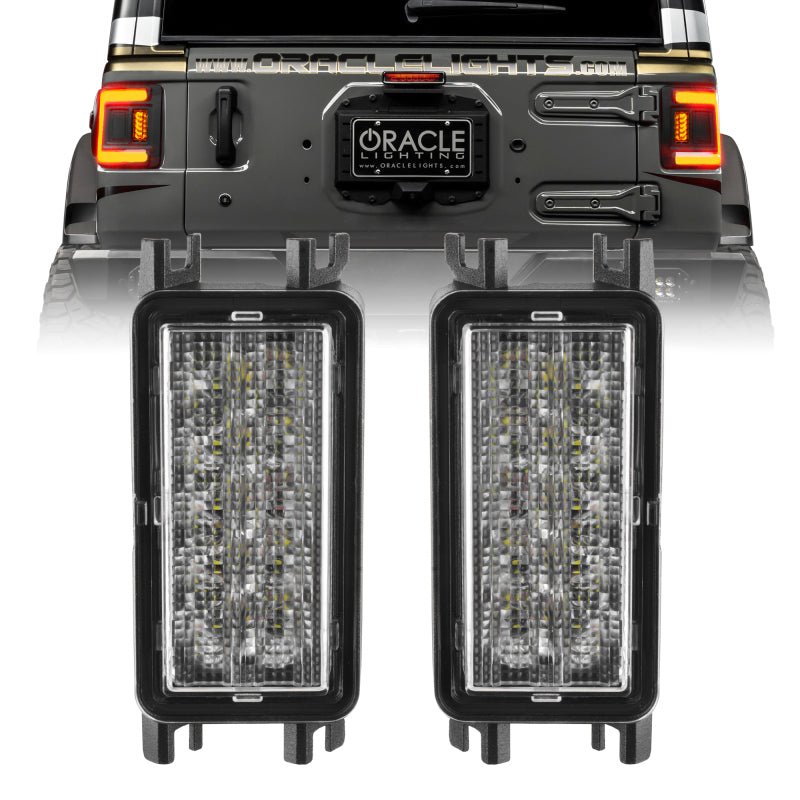 Oracle 2018+ Jeep Wrangler JL Dual Function Reverse LED Flush Taillight - Amber/White - B2B Diesel & Gas Service