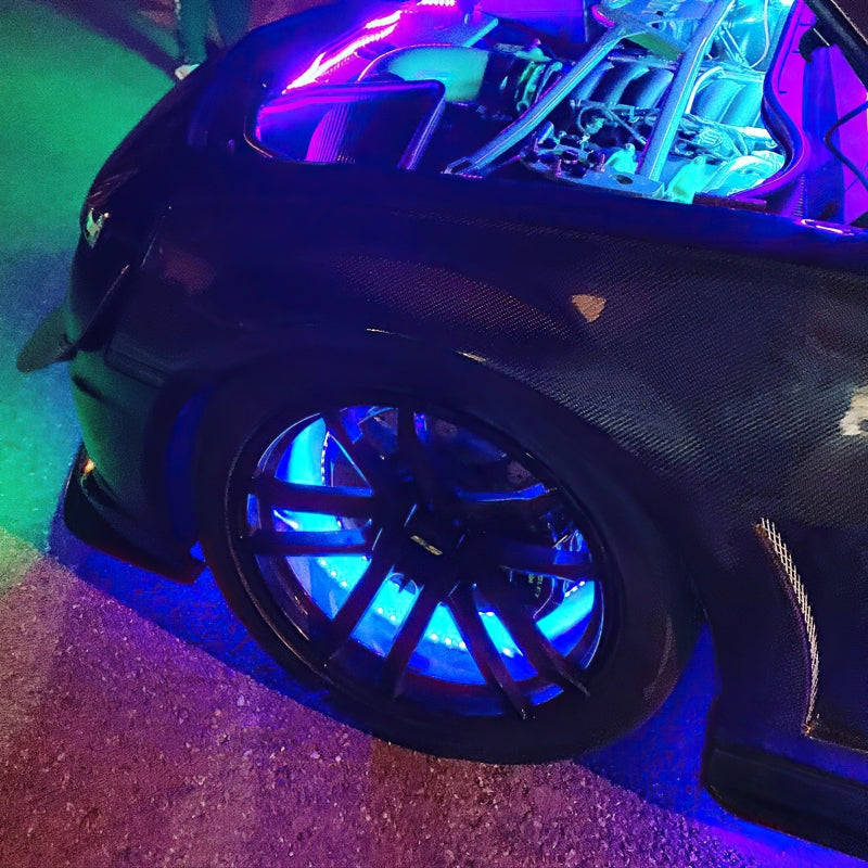 Oracle LED Illuminated Wheel Rings - ColorSHIFT No Remote - ColorSHIFT No Remote - B2B Diesel & Gas Service