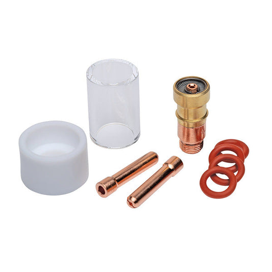 Eastwood TIG Welding Pyrex Gas Lens 1/16 Inch - 9 Piece Set for WP17 WP18 and WP26 Torches 