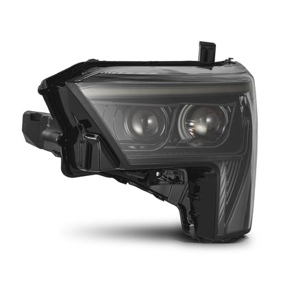 AlphaRex 22-23 Toyota Tundra LUXX-Series Headlights Alpha-Black w/Amber DRL - Req 810029 OR 810030 - B2B Diesel & Gas Service