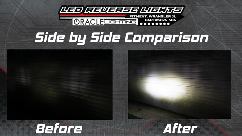 Oracle Rear Bumper LED Reverse Lights for Jeep Wrangler JL - 6000K - B2B Diesel & Gas Service
