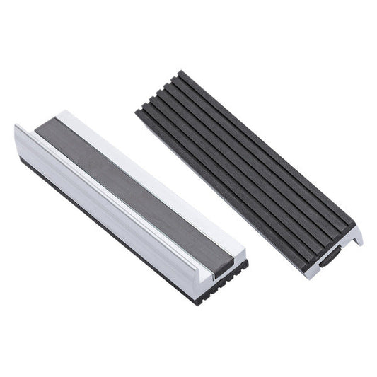 Yost Model MR-345 4-1/2 Inch Magnetic Aluminum Jaw Cap with Rubber Surface 