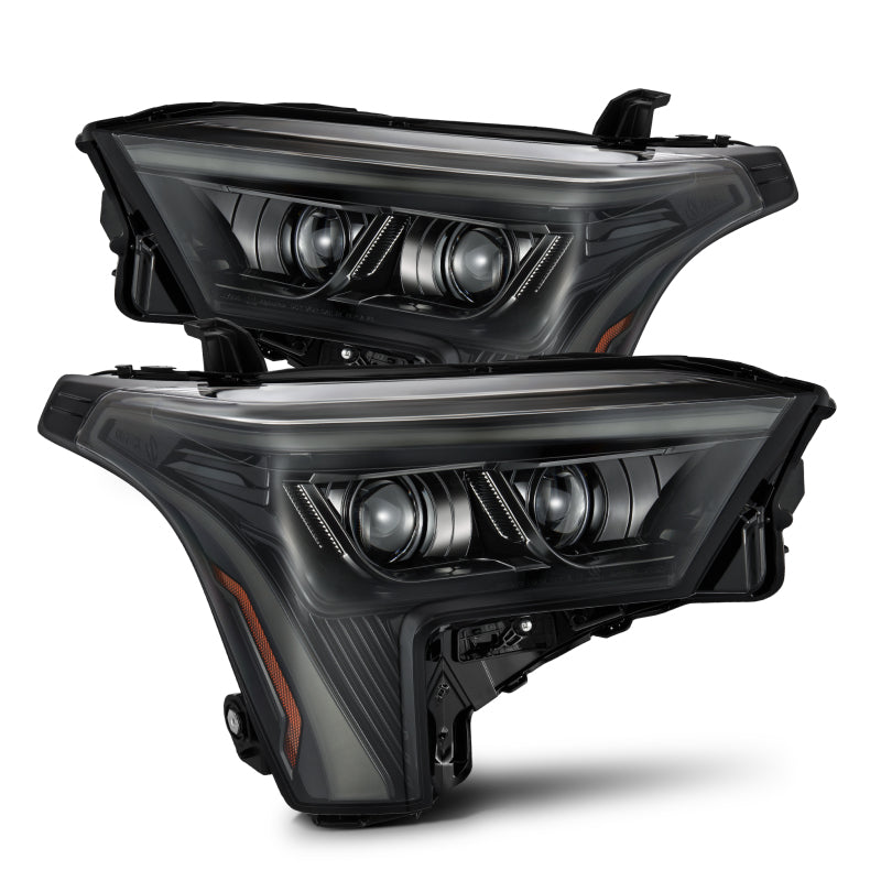 AlphaRex 22-23 Toyota Tundra LUXX-Series Headlights Alpha-Black w/Amber DRL - Req 810029 OR 810030 - B2B Diesel & Gas Service