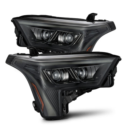 AlphaRex 22-23 Toyota Tundra LUXX-Series Headlights Alpha-Black w/Amber DRL - Req 810029 OR 810030 - B2B Diesel & Gas Service