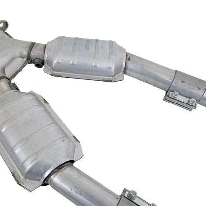 BBK 99-04 Mustang 4.6 GT / Cobra High Flow X Pipe With Catalytic Converters - 2-1/2 - B2B Diesel & Gas Service