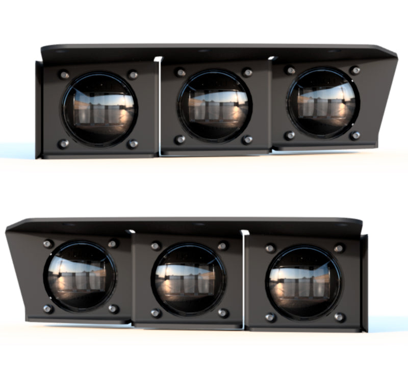 ORACLE Lighting 21-22 Ford Bronco Triple LED Fog Light Kit for Steel Bumper - White - B2B Diesel & Gas Service