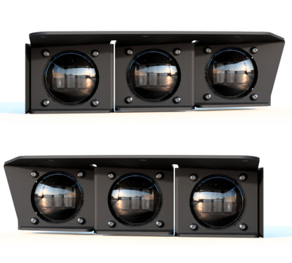 ORACLE Lighting 21-22 Ford Bronco Triple LED Fog Light Kit for Steel Bumper - White - B2B Diesel & Gas Service