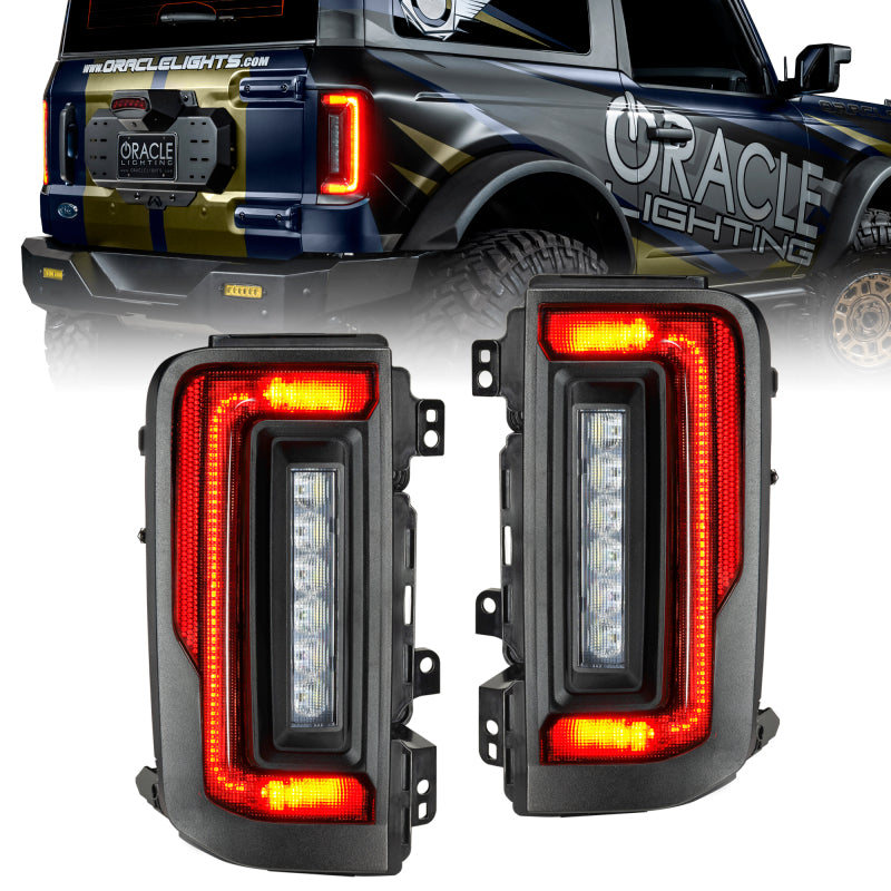 Oracle 21-23 Ford Bronco Flush Style LED Taillights - Tinted - B2B Diesel & Gas Service