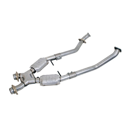 BBK 96-98 Mustang 4.6 GT High Flow X Pipe With Catalytic Converters - 2-1/2 - B2B Diesel & Gas Service
