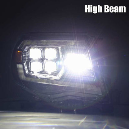 AlphaRex 05-11 Toyota Tacoma NOVA LED Projector Headlights Plank Style Black w/Activation Light/DRL - B2B Diesel & Gas Service