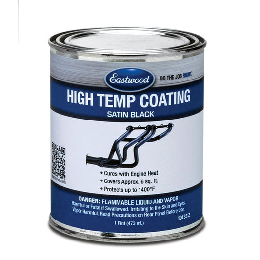 Eastwood Satin Black Hi Temp Paint Pint 