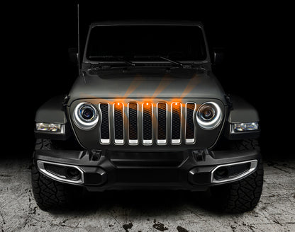 Oracle Pre-Runner Style LED Grille Kit for Jeep Gladiator JT - Amber - B2B Diesel & Gas Service