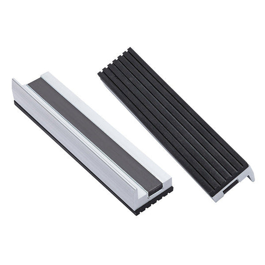 Yost Model MR-350 5 Inch Magnetic Aluminum Jaw Cap with Rubber Surface 