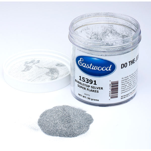 Eastwood Bubbletop Silver Super Flakes 50g - B2B Diesel & Gas Service