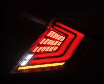 AlphaRex 16-21 Honda Civic Hatchback / Type-R FK8 Nova-Series LED Tail Lights (Pair) - Black - B2B Diesel & Gas Service