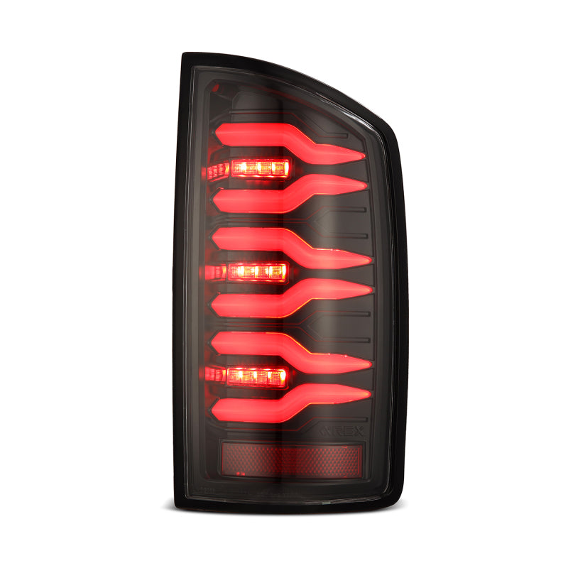 AlphaRex 07-08 Dodge Ram1500/07-09 Dodge Ram 2500+3500 Luxx-Series LED Tail Lights(Pair) Alpha Black - B2B Diesel & Gas Service