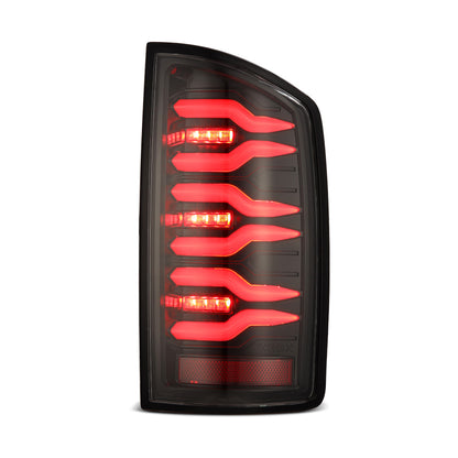AlphaRex 07-08 Dodge Ram1500/07-09 Dodge Ram 2500+3500 Luxx-Series LED Tail Lights(Pair) Alpha Black - B2B Diesel & Gas Service