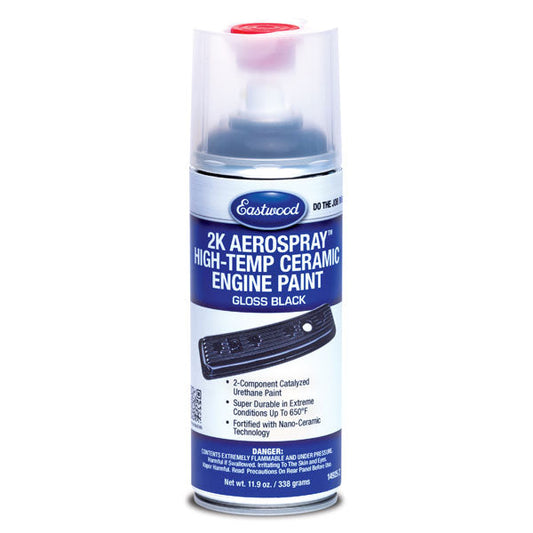 Eastwood 2K AeroSpray High Temp Ceramic Engine Paint Gloss Black 