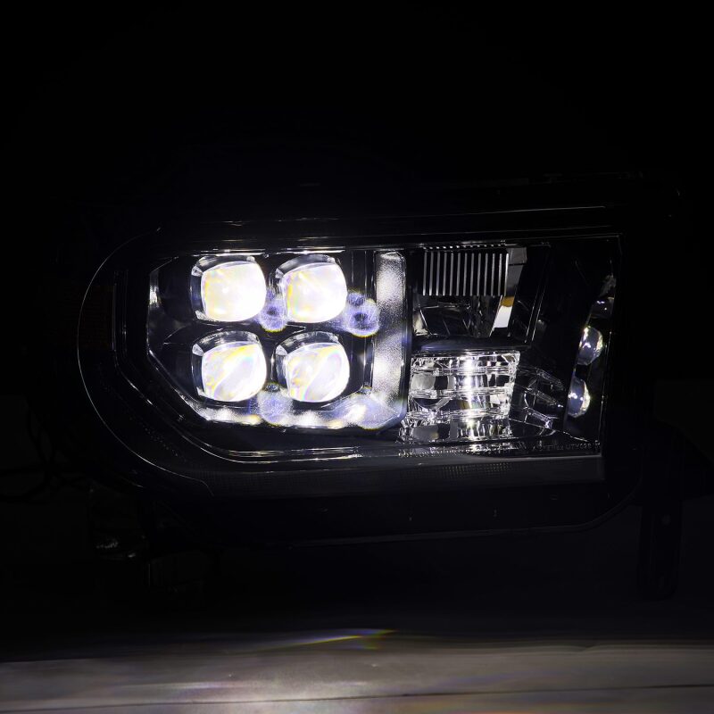 AlphaRex 07-13 Toyota Tundra NOVA LED Proj Headlights Alpha-Black w/Activ Light/Seq Signal/DRL - B2B Diesel & Gas Service
