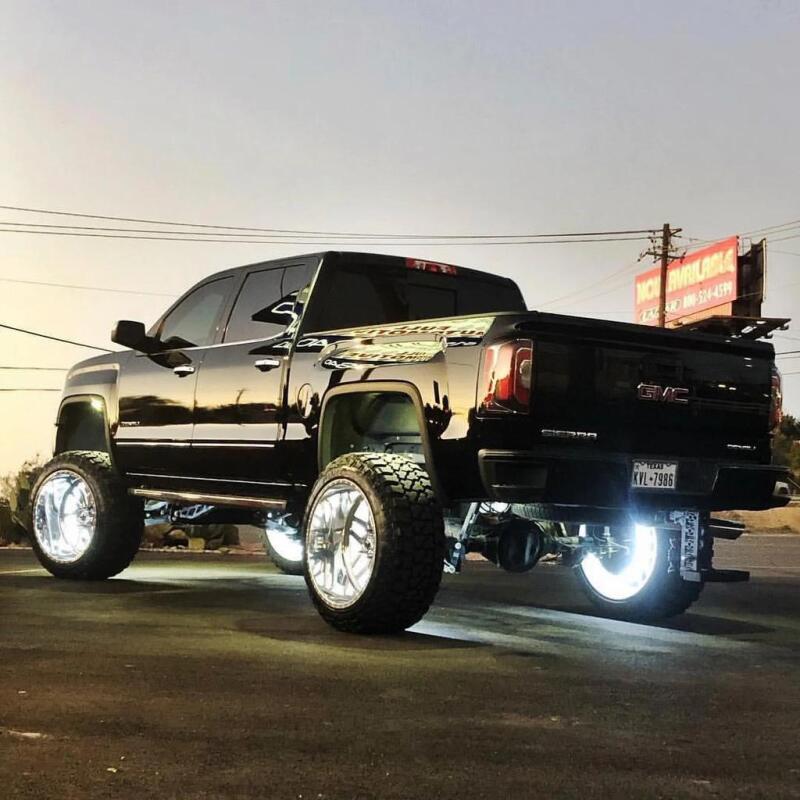 Oracle LED Illuminated Wheel Rings - Double LED - White - B2B Diesel & Gas Service