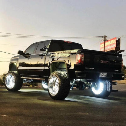 Oracle LED Illuminated Wheel Rings - Double LED - White - B2B Diesel & Gas Service