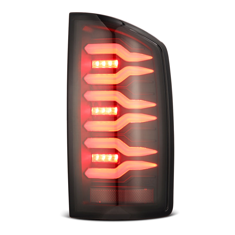 AlphaRex 02-06 Dodge Ram 1500/03-06 Dodge Ram 2500+3500 Luxx-Series LED Tail Lights (Pair) Black - B2B Diesel & Gas Service