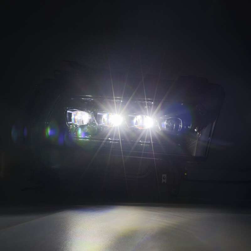 AlphaRex 19-21 Ram 2500 NOVA LED Proj Headlights Plank Style Alpha Blk w/Activ Light/Seq Signal/DRL - B2B Diesel & Gas Service