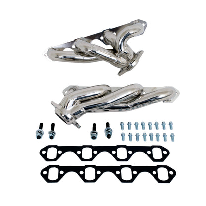 BBK 87-95 Ford F150 Truck 5.0 302 Shorty Unequal Length Exhaust Headers - 1-5/8 Silver Ceramic - B2B Diesel & Gas Service
