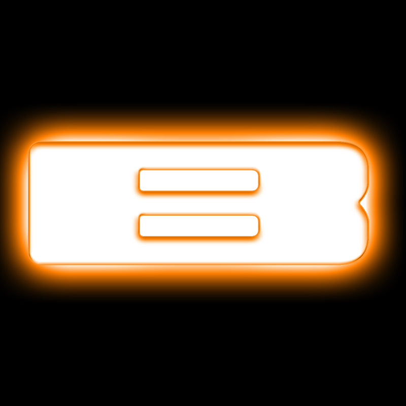 ORACLE Lighting Universal Illuminated LED Letter Badges - Matte Wht Surface Finish - B - B2B Diesel & Gas Service