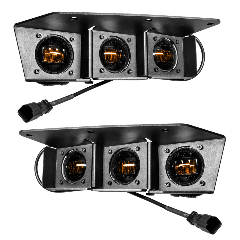 Oracle High 21-22 Ford Bronco Triple LED Fog Light kit for Steel Bumper - B2B Diesel & Gas Service