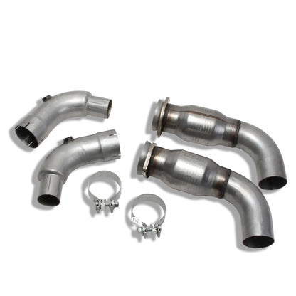 BBK 15-20 Ford Mustang GT 3in Short Mid Pipe Kit w/Cats (Use LT Header 1633/16330/1856/18560) - B2B Diesel & Gas Service