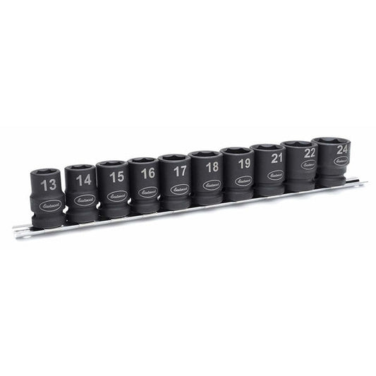 Eastwood 1/2 Inch Metric Shallow 10 Piece Impact Socket Set 