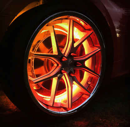 Oracle LED Illuminated Wheel Rings - ColorSHIFT - 15in. - ColorSHIFT No Remote - B2B Diesel & Gas Service