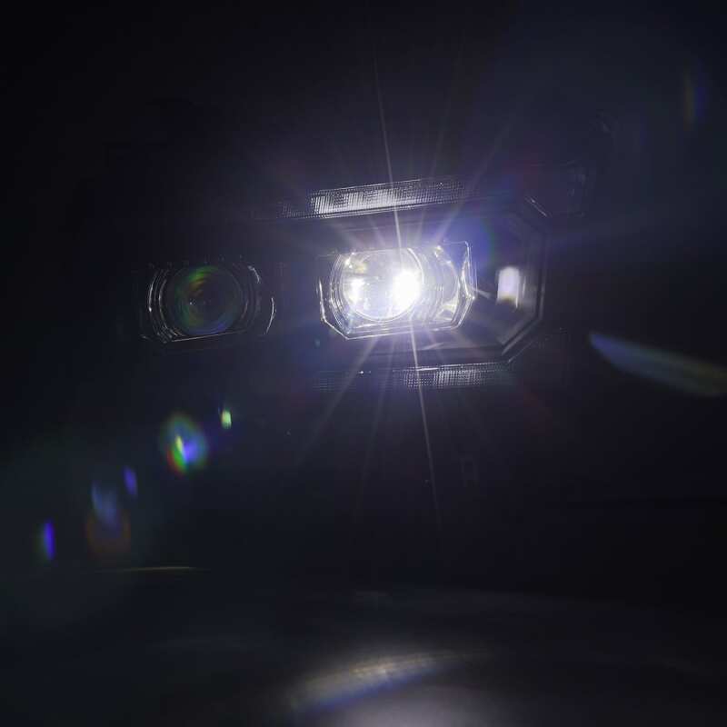 AlphaRex 19-21 Ram 2500 LUXX LED Proj Headlights Plank Style Black w/Activ Light/Seq Signal/DRL - B2B Diesel & Gas Service